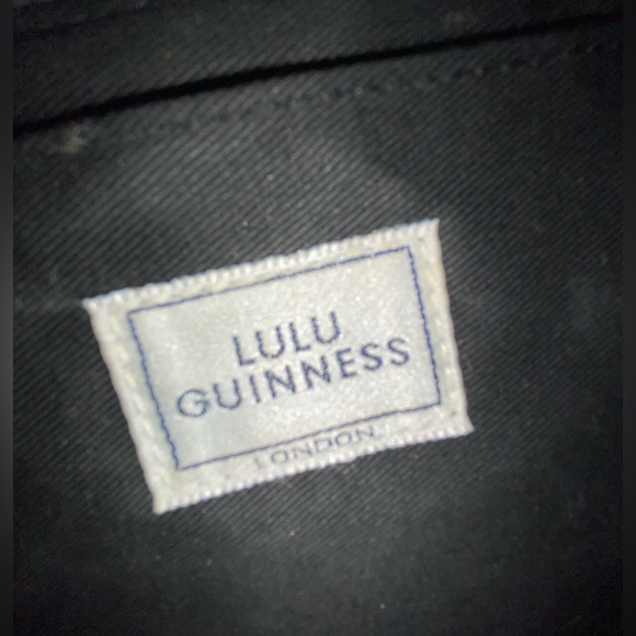 Lulu Guinness wool blend cat purse handbag gray - Picture 11 of 15